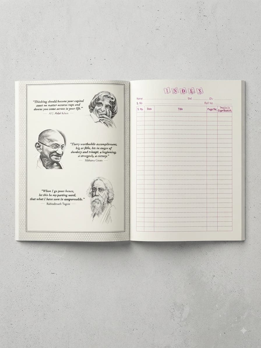 SURYA HINDI LONG EXERCISE A4 NOTEBOOK ( 1 PACKET 1 PCS )  350 PAGES 